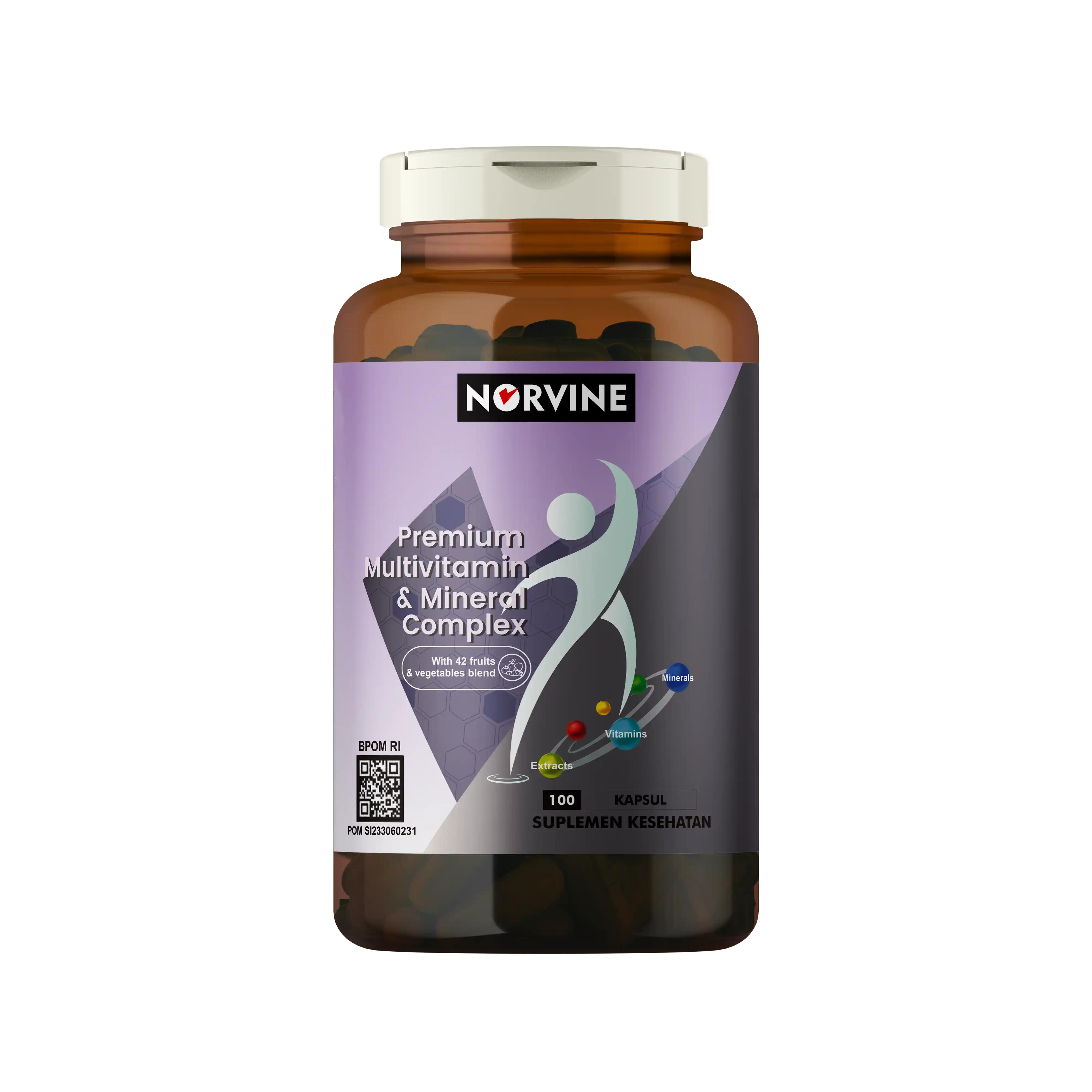 Norvine Premium Multivitamin & Mineral Complex 100 Kapsul