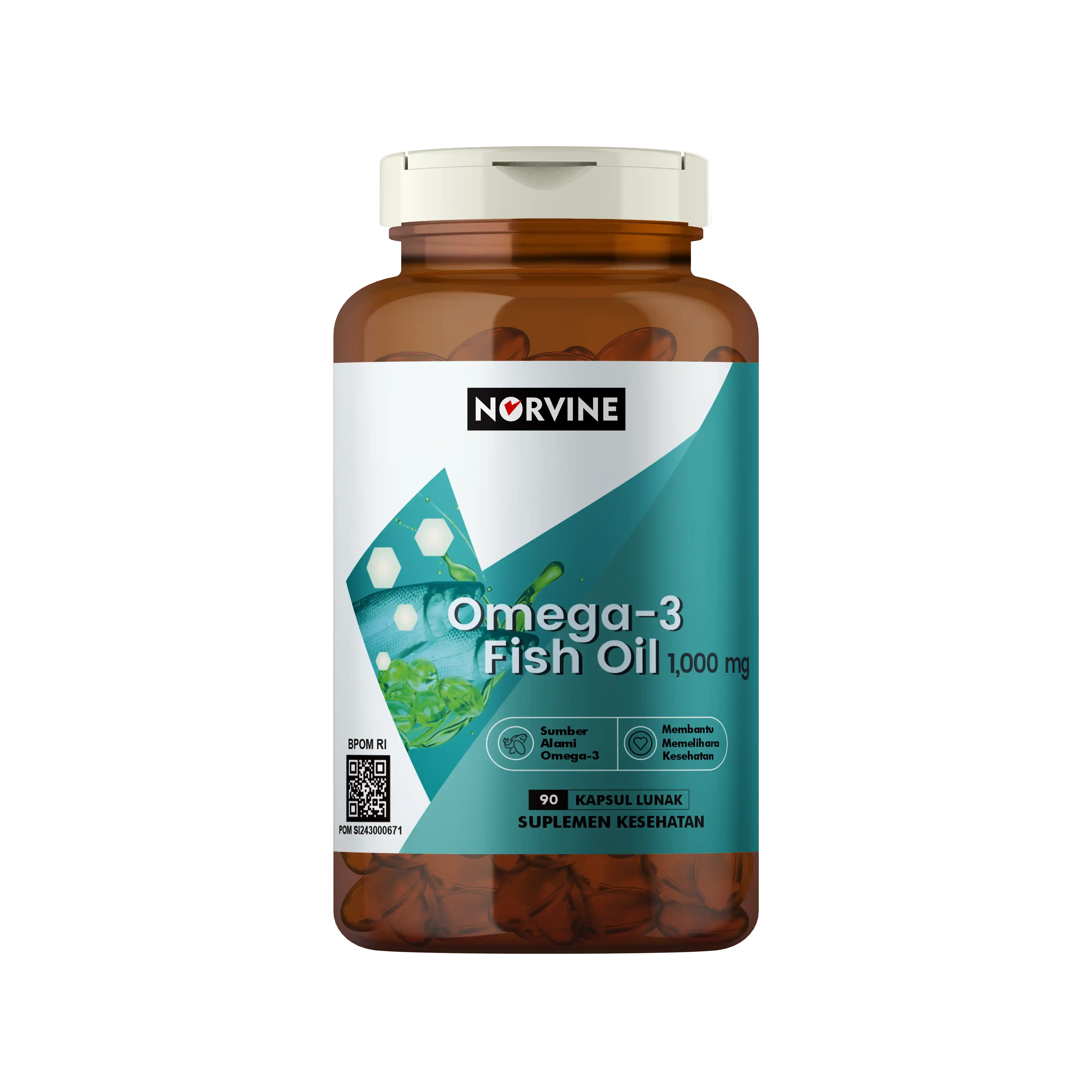 Norvine Omega-3 Fish Oil 90 Kapsul Lunak